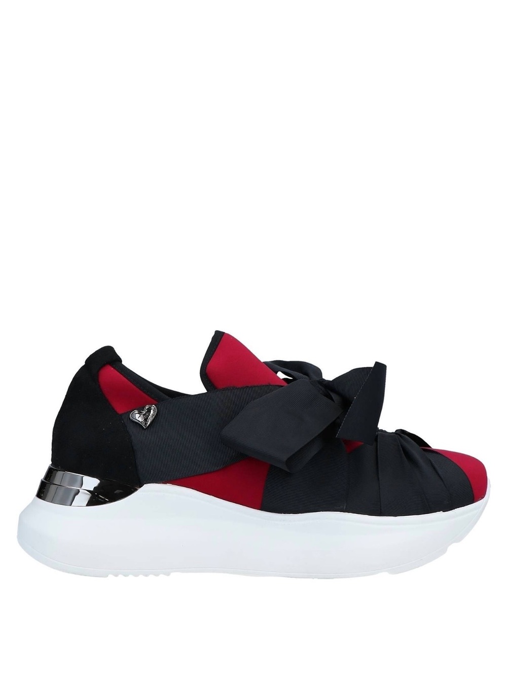 NIB Women’s Black and Red Slip-On Bow Sneaker